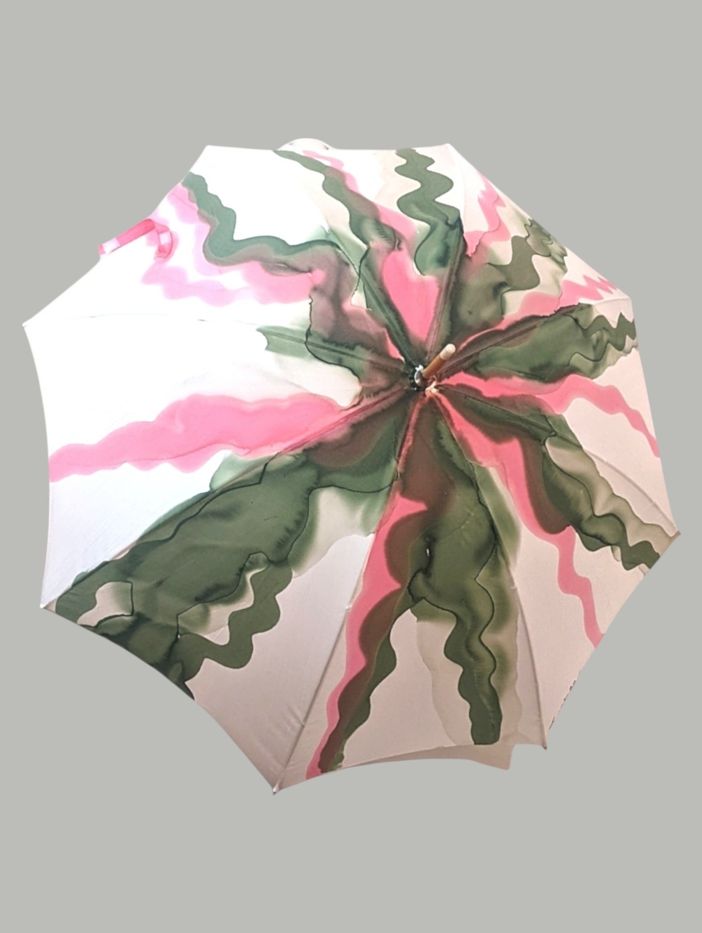 Handpainted SILK Original signed one of a kind Parasol/Umbrella Henri Bendel